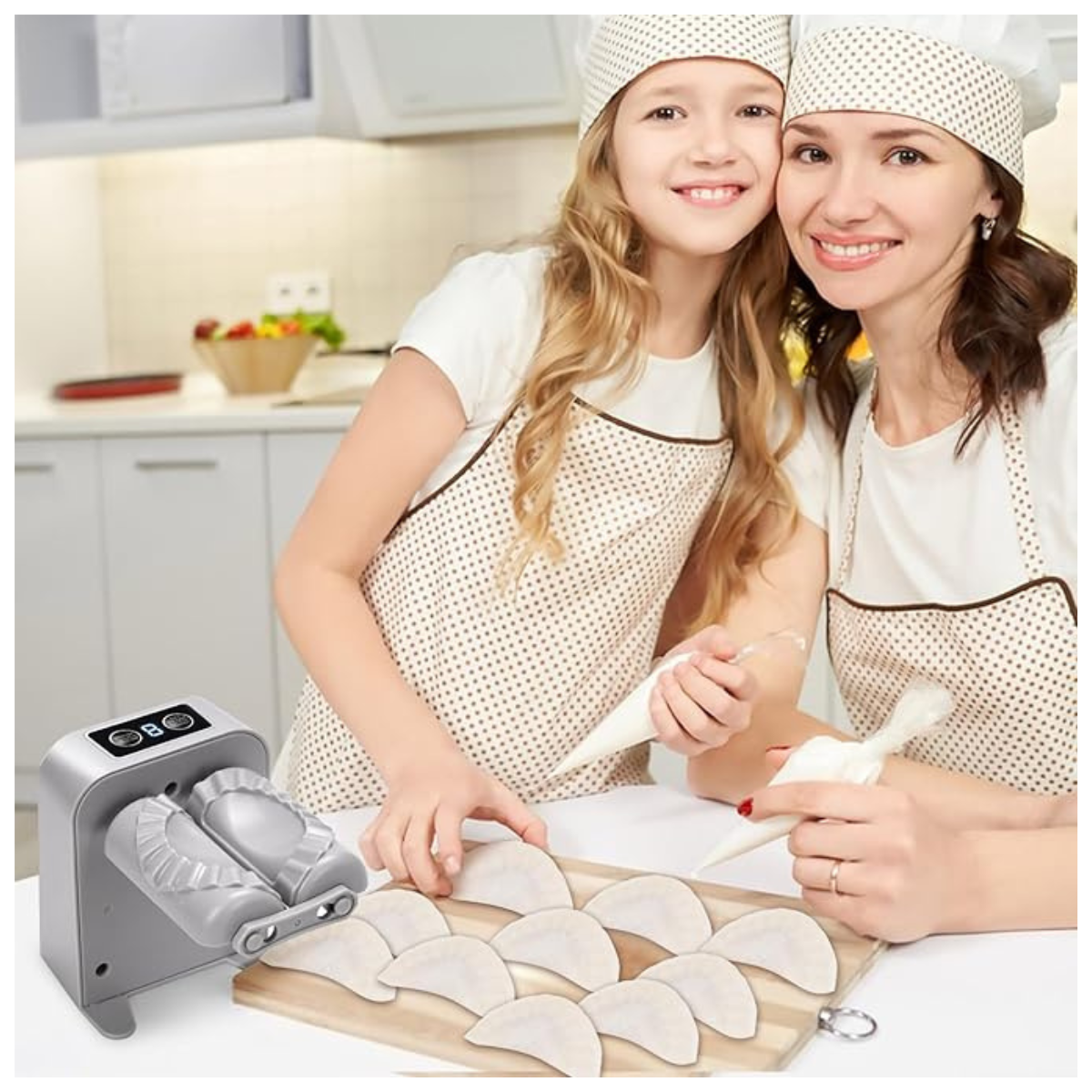 Máquina Eléctrica Automática para Empanadas y Dumplings | Sellado Perfecto