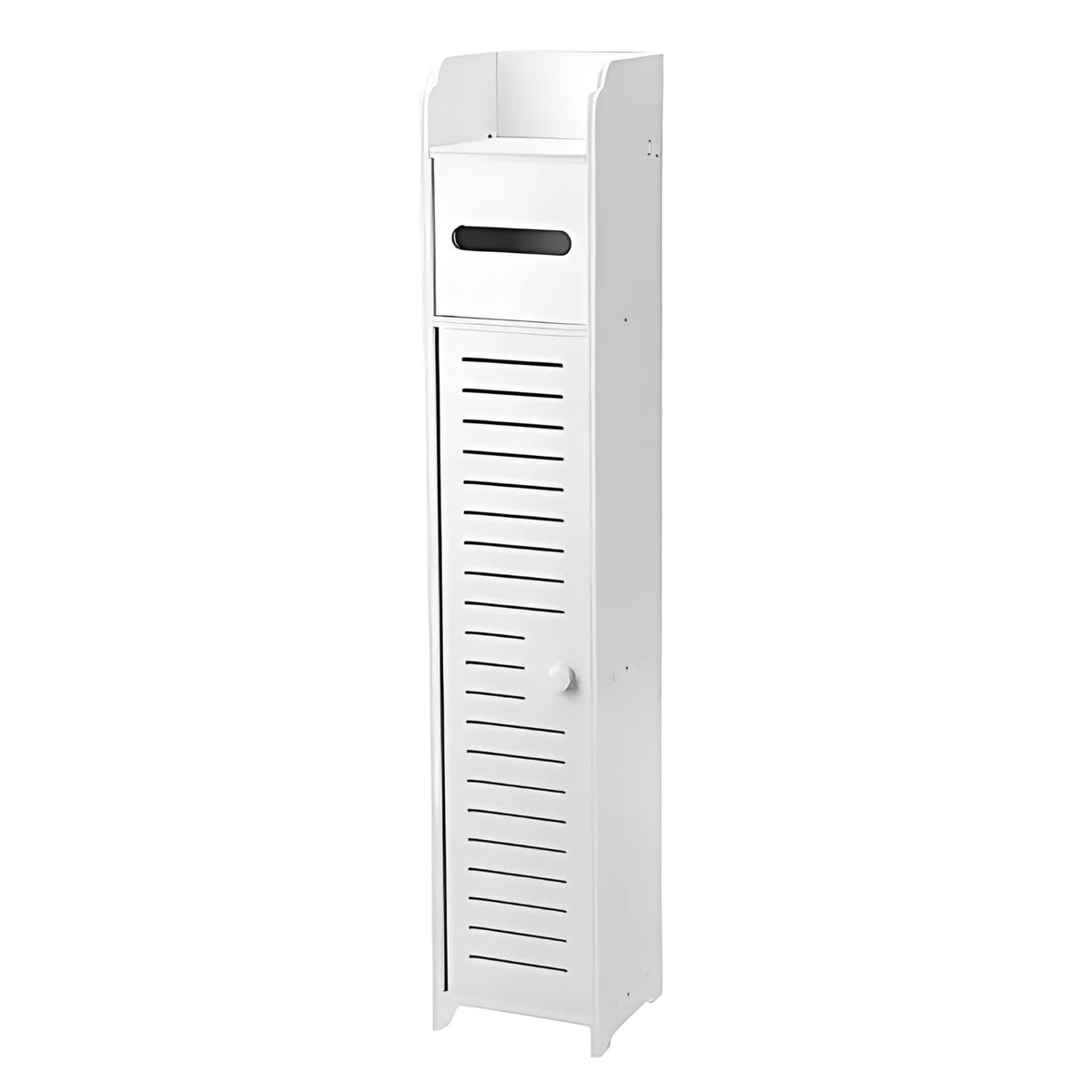 Estante Organizador de Baño Slim   Mueble Torre Blanco 3 Compartimentos