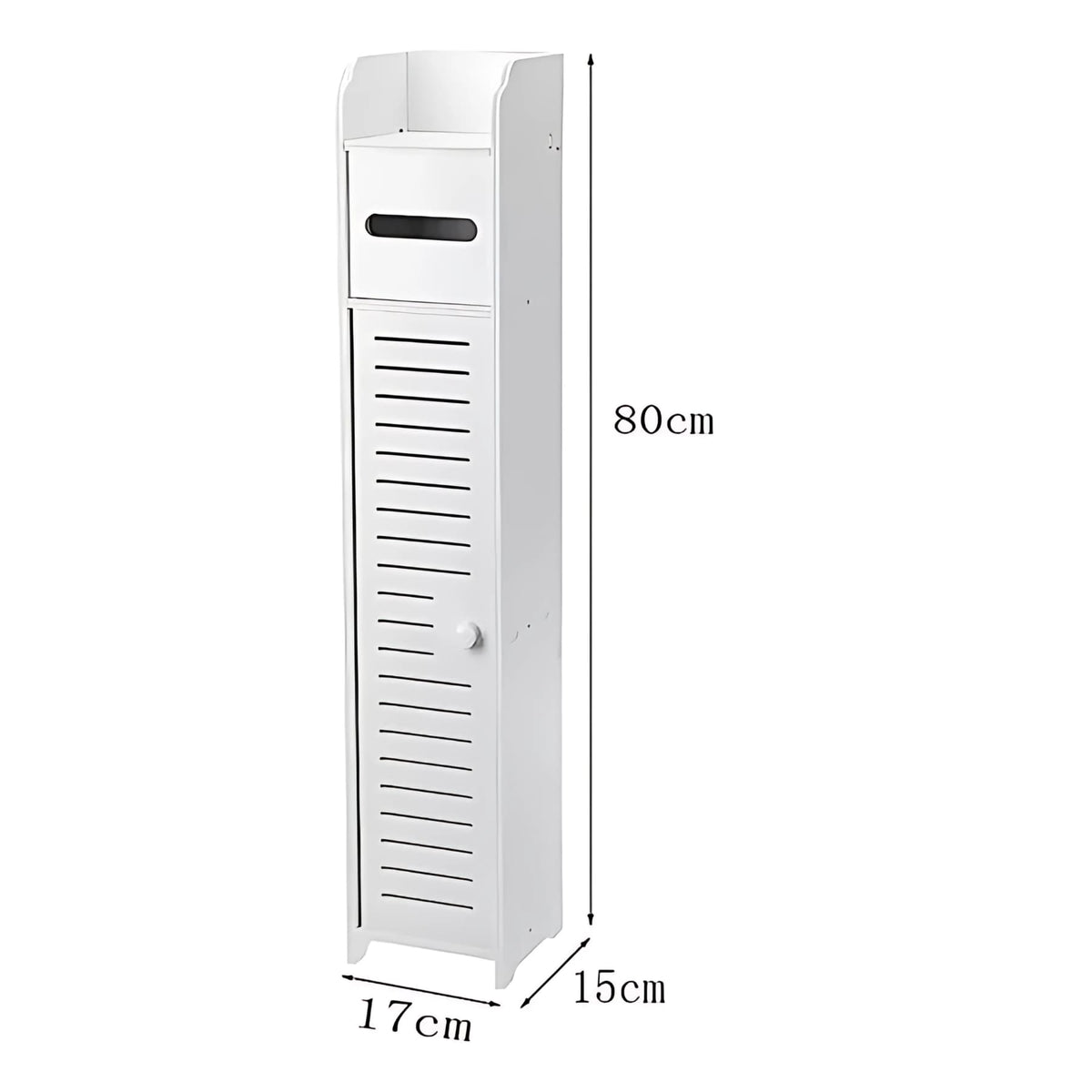 Estante Organizador de Baño Slim   Mueble Torre Blanco 3 Compartimentos