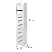 Estante Organizador de Baño Slim   Mueble Torre Blanco 3 Compartimentos